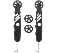 2 Pièces Outil à Rouleau pour Écran de Fenêtre, Poignée | Réparation de Moustiquaire, Forme Concave et Convexe, pour Porte et Toile, Noir