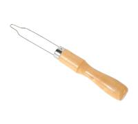 2 Pièces Outil D’assistance aux Boutons en Bois | Pointe en Acier Inoxydable, Prise Facile, Aide au Boutonnage Passage D’élastiques, Beige
