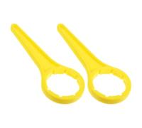 2 Pièces Outil D’ouverture de Couvercle 25l en Plastique Jaune | Effet de Levier Ergonomique, pour Techniciens et Ateliers, Manipulation Rapide de Couvercles 20 à 30 L
