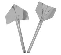 2 Pièces Outil D'angle Intérieur en Acier Inoxydable | Plâtrerie et Plaques de Plâtre, Usage Construction et Bois, Finition des Coins, Couleur Argenté