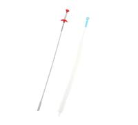 2 Pièces Outil de Débouchage de Drainage Compact, Ultra Léger | Kit Plastique, Saisit et Retire les Blocages, Usage Évier et Toilettes, Format Pratique pour Canalisations