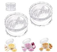 2 pièces outil manuel de hachoir à ail et à gingembre, broyeur d'ail multifonctionnel, broyeur de presse-ail, hachoir à ail, hachoir et broyeur d'ail, gadget de cuisine for ail, oignon(2pcs)