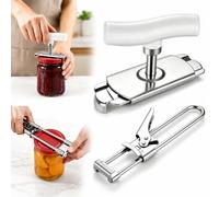 2-Pièces Ouvre Bocal, D'ouverture De Pot Et Ouvre-Bouteille, Ouvre-Boîte Manuel Pour Tourner Le Couvercle, Gadget De Cuisine Facile