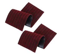 2 Pièces Paillasson D'hiver Antidérapant Rouge en Polyester | Installation sans Outil, Nettoyage Rapide et Amovible, pour Seuils D'entrée et Marches en Béton