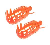 2 Pièces Panier Cueille-Fruits Orange en PP, Tête Réglable | Intérieur Rembourré Souple, Mobilité Aisée, pour Vergers, Jardins Familiaux et Cueillir Fruits Hauts