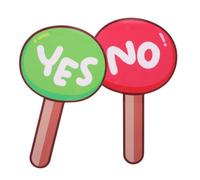 2 Pièces Panneau de Vote Oui Non Portable PVC pour Enseignants | Accessoire de Sélection Réutilisable, Usage Simple et Sûr, Fournitures Scolaires pour Jury et Interaction