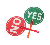 2 Pièces Panneau de Vote Oui Non pour t Jeu, Plastique | Léger et Portable, Design Pratique, Usage Enseignant et Élève, Réponses Rapides en Salle de Classe