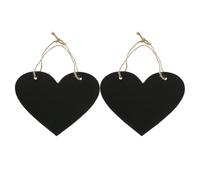 2 pièces Panneau Mural de Cœur, Tableau Noir Double Face | Surface Ardoise Noire en Panneau de Fibres, pour Messages la Cuisine, Décoration Maison, Photographes et Organisateurs