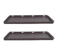 2 Pièces Panneaux D’assemblage de Jardinière Rectangulaire | Balcon et Usage Familial, Trous Prévus, Clips Sûrs, Bords Biseautés, Motif Brique