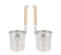2 Pièces Passoire à Spaghetti en Acier Inoxydable Panier à Pâtes
