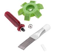 2 Pièces Peigne de Climatiseur, Peigne à Ailettes, Peigne Condenseur Climatiseur, AC Ailette Peigne, Peigne à Ailettes en Acier Inoxydable, Radiateur à Ailettespour Nettoyer Le Radiateur, évaporateur