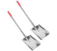 2 Pièces Pelle à Cendres en Métal à Long Manche | Protection du Manche Long, Nettoyage Précis, Construction Robuste, pour Sable, Voiture, Neige et Plage