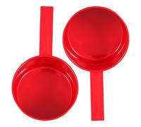 2 Pièces Pelle à Croquettes pour Chien en Fer | Doseuse Réutilisable à Structure Monobloc, Contrôle des Portions, Cuisine et Zone de Stockage