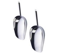 2 Pièces Pelle à Glace Multifonctionnelle en Acier Inoxydable | Finition Miroir Professionnelle, Adaptée aux Glaçons, Fruits Secs et Céréales, pour Bars à Café, Traiteurs et Fêtes
