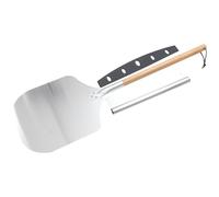 2 Pièces Pelle à Pizza Démontable à Poignée Bois, Aluminium | Nettoyage Facile, Usage Simple, Outil Cuisine Essentiel, Acier Inoxydable, Transfert de Gâteaux, Petite Pelle