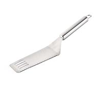 2 pièces Pelle à Pizza en Acier Inoxydable avec Dents, Coupe et service | Rangement Facile Grâce au Trou Suspendre, pour Cuisson et Service de Pizzas ou Biscuits, Argenté