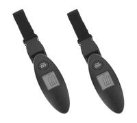 2 Pièces Pèse Bagage Électronique Portable 40kg 88lb | Affichage Numérique Clair, Mesure Précise, Usage Simple, ABS Noir, pour Achats et Expédition Style Aléatoire
