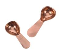 2 Pièces Petite Cuillère Doseuse Café 30ml 15ml | Manche Court Ergonomique, Prise Ferme, Surface Lisse, Usage Bureau et Maison, Nettoyage Facile