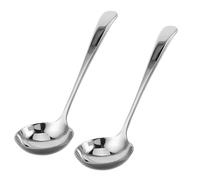 2 Pièces Petite Louche en Acier Inoxydable 20cm | Finition Polie Miroir, Manche Long pour Usage Sûr, Conception sans Joint, Nettoyage Facile, Service sans Goutte