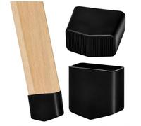 2 Pièces Pieds D'échelle Antidérapants en Caoutchouc, Pieds de Remplacement | Diamètre Intérieur 40x20mm, Patins universels pour pieds d'échelle, Protection Sol Intérieur Extérieur