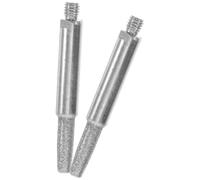 2 Pièces Pierre à Affûter pour Tronçonneuse, Fraise Diamantée | Affûtage Précis, Polissage Fin, Accessoire Portable, Fer et Corindon, pour Chaîne et Jade
