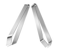 2 Pièces Pince à Arêtes de Saumon en Acier Inoxydable, Cuisine | Précision Ergonomique, Usage Polyvalent en Préparation Alimentaire, Finition Argenté, Format Compact