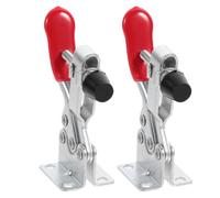 2 Pièces Pince à Bascule Horizontale Quick Toggle Clamp Gh 201-b | Serrage-joint de Maintien pour Bois, Pression Bas, Zinc Plaqué, Prise Facile, Usage Atelier