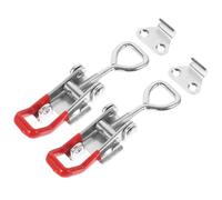2 Pièces Pince à Bascule Réglable, Loquet de Porte Robuste | Fermeture Sécurisée, Capacité de Charge Élevée, pour Coffres à Outils et Couvercles de Fumoir, Usage Industriel