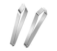 2 Pièces Pince à Désarêter Poisson, Pinces Enlèver Arêtes Poisson, Cuisine Inoxydable Épiler Pincette, Acier Cuisine Plat et Biseauté Pince Désarêter Multifonction pour Cuisine Arêtes Poils Volaille