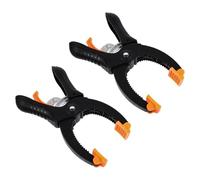 2 Pièces Pince à Ressort A, Fixation Rapide, Noir, Nylon | Prise Confortable, Manipulation D’une Main, Adaptée aux Étoffes et Panneaux en Mousse, Bricolage Créatif