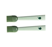 2 pièces Pinceau Silicone Vert Manche Ergonomique 22x3,8x1,5cm | Silicone et PP, Trou d'Accroche au Bout, Pâtisseries Cuisine
