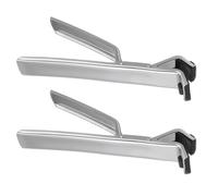 2 Pièces Pinces à Assiettes en Acier Inoxydable Anti-brûlure, 19 | Poignée Ergonomique Antidérapante, Entretien Hygiénique et Nettoyage Facile, pour Four Micro-ondes et Four Grille