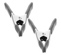 2 Pièces Pinces à Ressort Métalliques A en PVC Fer | Bâche et Fonds Photo, Résistance au Vent, Maintien Précis du Bois, Usage Maison et Réparation