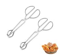 2 Pièces Pinces Ciseaux Barbecue, 25.3x9.3cm Pinces à Nourriture pour Barbecue, Pinces Ciseaux Cuisine, Acier Inoxydable, pour Cuisine à la Maison, Restaurant, L'hôtel, Barbecue Extérieur