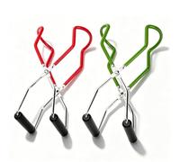 2 pièces Pinces de bocal, Pince À Bocal, pinces de levage clip anti-brûlure en acier inoxydable avec poignée en caoutchouc pour une prise sûre pour bocaux à conserves Pour Bocaux à Conserves Chauds