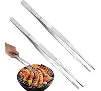 2 pièces Pinces de cuisine en acier inoxydable pour la cuisine, aliments épais, gâteau à saisir à la main, barbecue steak, ustensile de cuisine d'hôtel