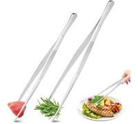 2 Pièces Pincette Acier Inoxydable 30 cm Ergonomique Cuisine Barbecue Décoration .