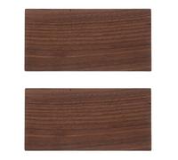 2 Pièces Planche en Bois de Noyer Massif Surface Lisse et Grain | Bois Dur, Facile à Travailler, pour Bureaux, Étagères et Décorations Rustiques