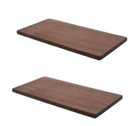 2 Pièces Planche en Noyer Massif, Bois Brut Décoratif | Grain Riche et Surface Lisse, Support Stable pour Ateliers, Projets Scolaires, Découpe et Façonnage