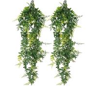 2 Pièces Plante Artificielle Tombante, 80cm Fausse Plante Tombante | Plantes Artificielles Interieur Tombantes, Fougere Artificielle pour Salon, Cuisine, Balcon, Jardin, Mariage