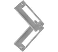 2 Pièces Plaque de Frappe en Acier Inoxydable pour Verrou de Porte | Holes Prépercés, Vis Incluses, Finition Lisse Argentée, Renfort Discret pour Huisseries en Bois
