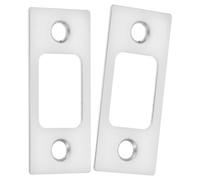 2 Pièces Plaque de Gâche de Pêne en Acier Inoxydable Argenté | Réparation de Porte et Serrure, Résistante à L’usure la Rouille, Installation Facile pour Foyer ou Pro