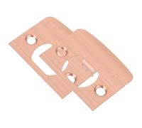 2 Pièces Plaque de Gâche du Pêne Dormant en Acier Inoxydable | Installation Facile, Verrouillage Sûr et Fluide, Accessoire pour Serrure de Chambre, Forme
