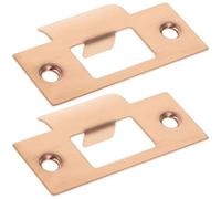 2 Pièces Plaque de Renfort de Porte en Acier Inoxydable | Cache-verrou, Plaque de Recouvrement du Verrou, Plaque de Remplissage pour Trou de Porte, Kit de Renforcement de Porte, Gache