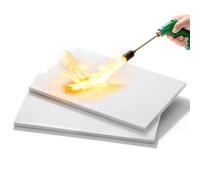 2 Pièces Plaque Isolante Thermique en Fibre Céramique | Résistance au Feu, Stabilité Thermique, Absorption Sonore, pour Systèmes Électriques et Four