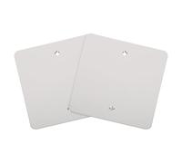 2 Pièces Plaque Murale en Acier Inoxydable, Cache Prise Électrique | Plaques Murales pour Prises Électriques, Montage Rapide, Vis Incluses, Finition Polie, Usage Maison