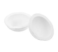 2 Pièces Plat D'évaporation Rond en Quartz, Résistant à Chaleur | Fournitures D'évaporation de Laboratoire, Usage Scolaire, Surface Large, Blanc, Récipient Rond
