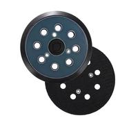 2 Pièces Plateau de Ponçage, 125mm 8 Trous, Tampon de Remplacement Autoagrippant pour Ponceuse Excentrique, Compatible avec Makita BO5031 M9204 BO5021 BO5041 et DeWalt 151281-08 DW4388