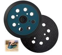 2 Pièces Plateau de Ponçage 125mm pour Makita BO5021 BO5031 BO5041 BO5010 | Disque Ponceuse 8 Trous Boucle Remplacement pour DeWalt 151281-08 DW420 DW421 M9204