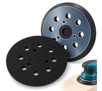 2 Pièces Plateau de Ponçage 125mm, Tampon Ponceuse de Remplacement 8 Trous | Plateau Ponceuse Excentrique 125mm à Boucles, Accessoires de Ponçage pour Makita BO5010 BO5021 BO5030 BO5031 DeWalt DW4388